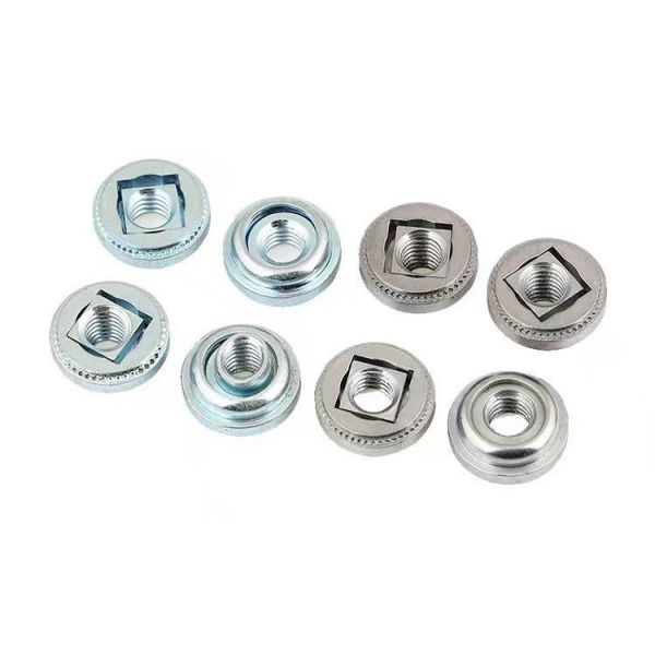 Steel Material Self Locking Clinch Nuts Zinc Plated Floating Nut Earthquake Resistance