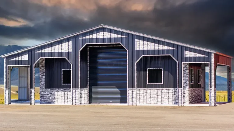 Easy to Install Commercial Steel Structure Buildings Canada Short Construction Period Automotive Repair Shop Furniture Store