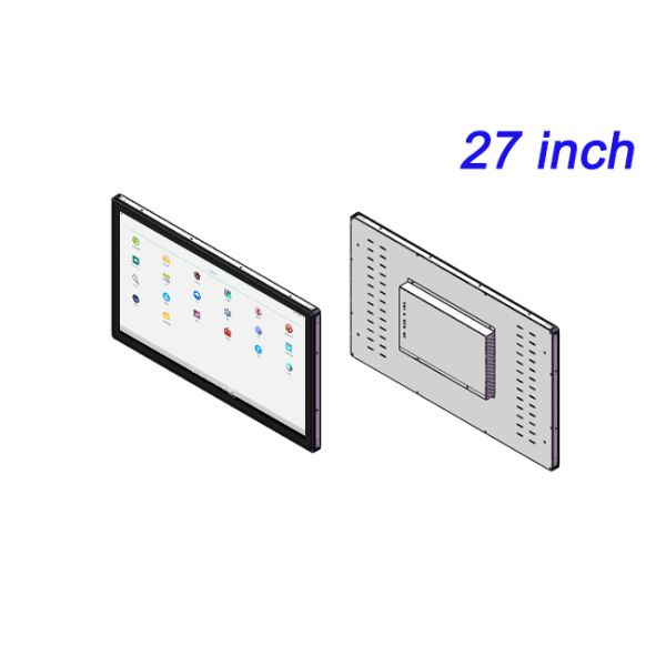 27 Inch Fully Enclosed Industrial Control LCD All-in-one Machine Level Dustproof Embedded Display