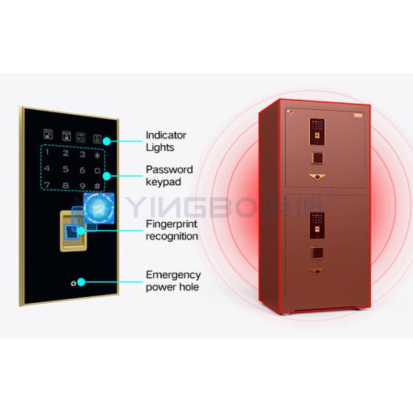 Impresión digital de acero sólido caja fuerte comercial de grado bancario biométrico H1280mm