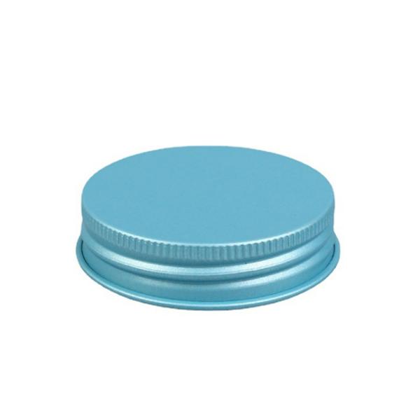 PE Blue Aluminium Bottle Tops Lids For Skin Care Food Drink