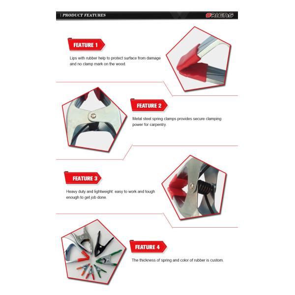 2 4 6 9 дюймов DIY инструмент тяжелая сталь Тип металлический пружинный зажим Большой