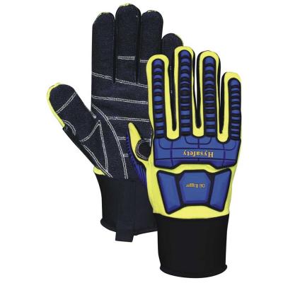 CE EN388 High Abrasion Cut And Impact Resistant Gloves / Rigger Hand Gloves