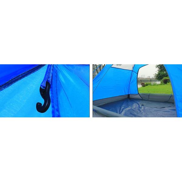 Modern Design Outdoor Pop Up Family Tent With Oxford Floor And Fiberglass Pole