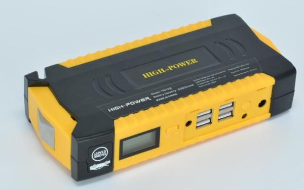 600A Peak Current 18000mah Emergency Power Bank / Portable Car Jump Starter Battery