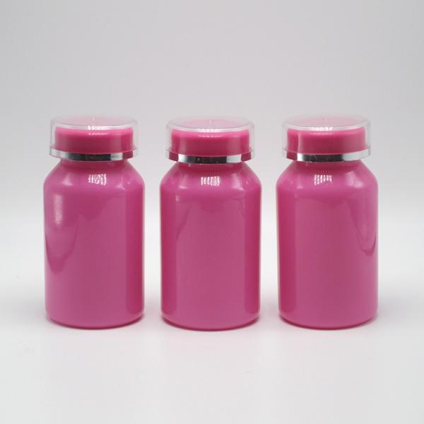 Logo personnalisé Bouteille en plastique PET de 150 ml pour emballage de surface industrielle et pilule