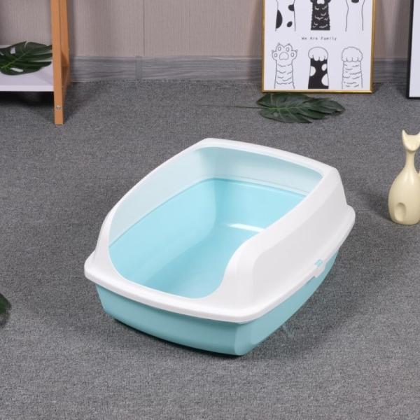 Plastic Semi Enclosed Litter Box Widened And Thickened Anti Leakage