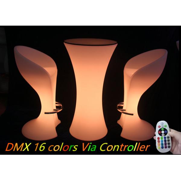 Tabela de cocktail original plástica do diodo emissor de luz do PE com a pilhas recarregável