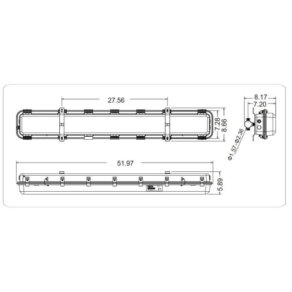 ATEX 20W-60W IP66 Industrial Explosion Proof Light High Bay