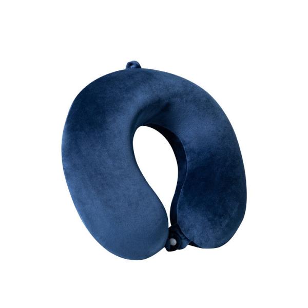 Memory Foam Airplane Pillow Support Neck for Comfortable Travel Washable Cover