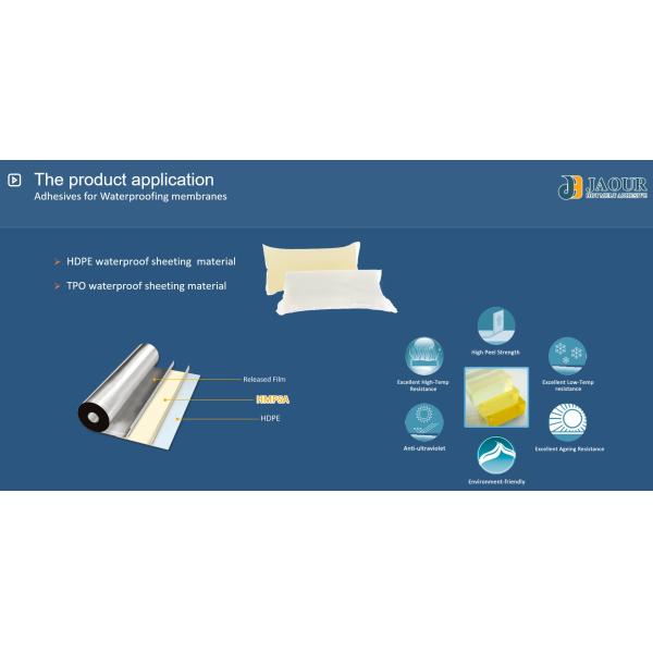 Термопластиковая резина основала горячее плавит прилипатель для водоустойчивого слоения мембран