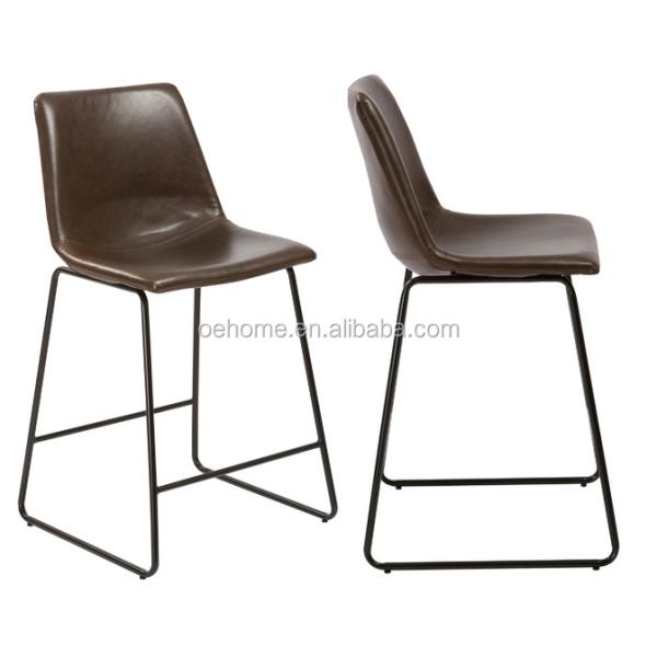 Industrial Restaurant Bar Stools Metal Counter 24 Inch Hotel Furniture