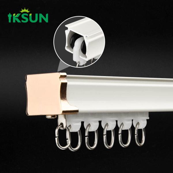 Industrial New Style Curtain Track Ceiling Fast Fit Wall Mounted Curtain Rail For Hotel