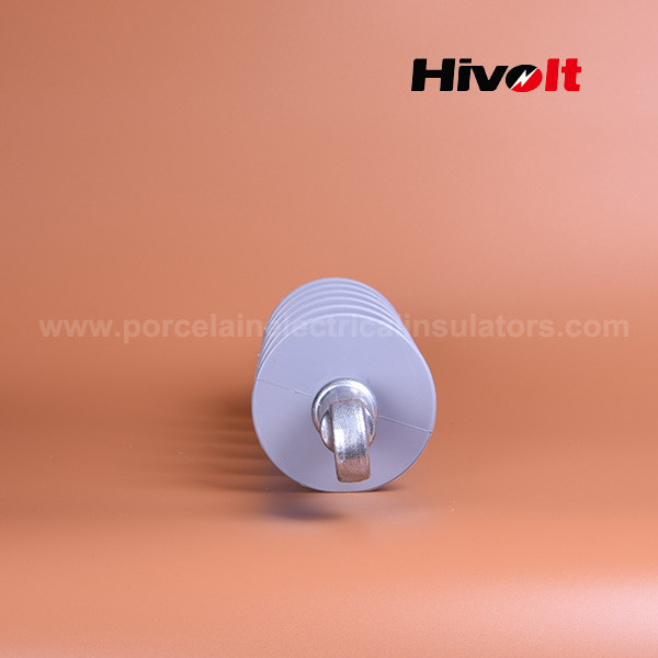 Isolateur composé en caoutchouc de silicone du cul-de-sac 25kv avec la langue et le matériel de connexion de chape