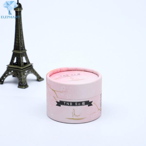 Gift Cosmetics Cardboard Cylindrical Packaging Box OEM ODM Logo