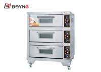 Stainless Steel Three Deck Electric Bread Bakery Oven