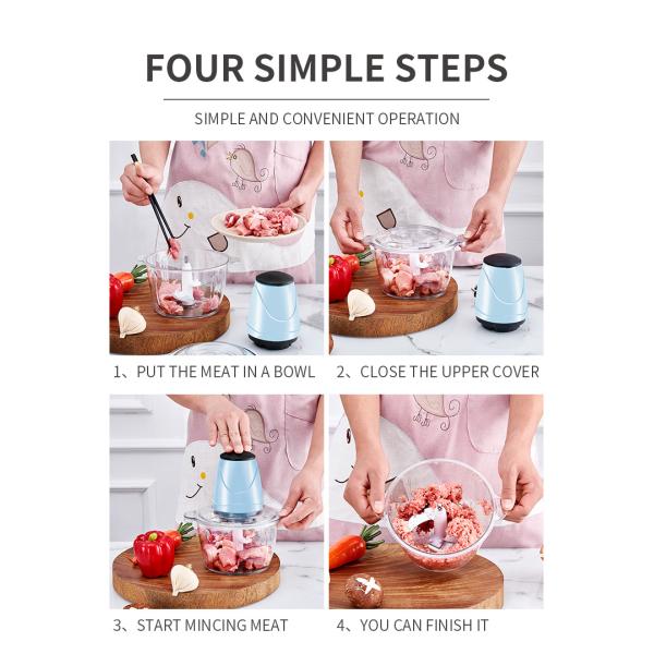 2L Choppers Meat Grinders Juicers 200-300W electric mincer meat machine plastic motor kitchen single speed