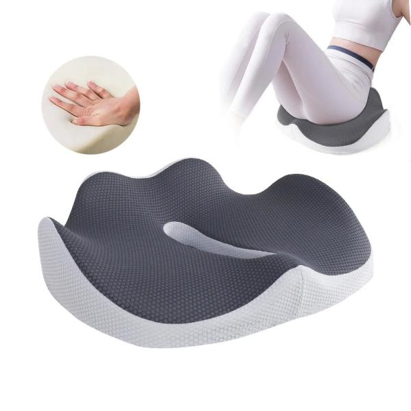 Memory Foam Chair Cushion and Lumbar Back Cushion for Office Chair Health Care Function