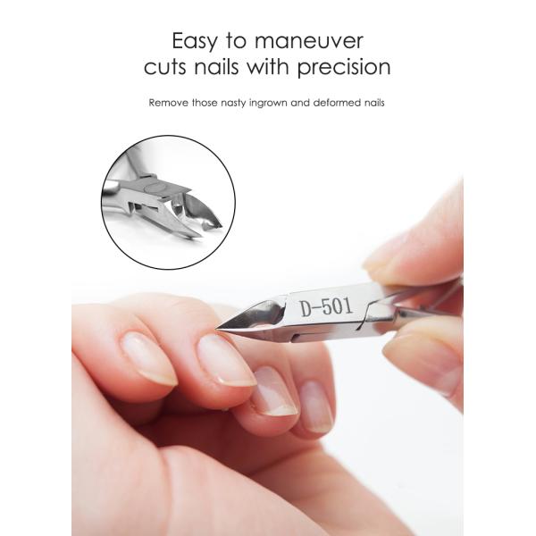 Logo du client Outil de soin des ongles en acier inoxydable durable Coupe-cuticules Nipper pour le salon des ongles