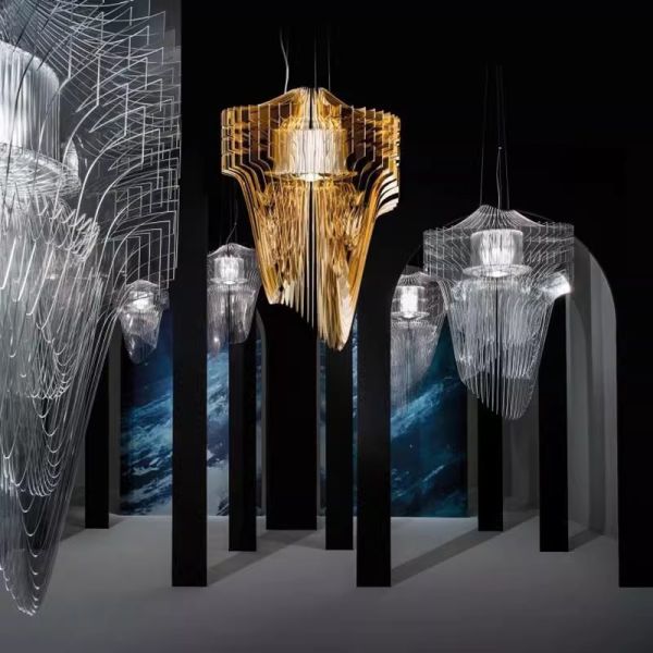 Nordic Modern Streamline Ceiling Pendant Lights Aria XL Pendant（WH-AP-630）