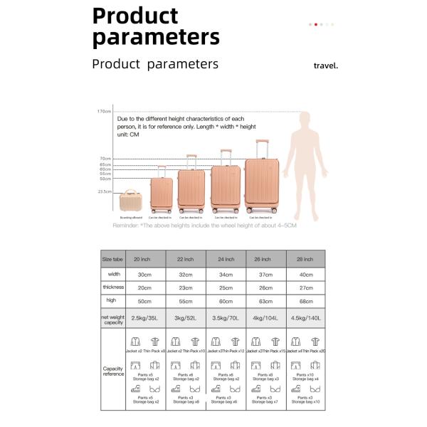 1988 hardside luggage set TSA lock spinner wheel suitcase , black ,pink ,white ,light blue USB -charging multi-functional front opening cup holder trolley case, 20/24inch Traveling Bag