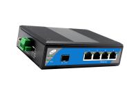 4 porta ethernet portuária industrial do entalhe 4 de SFP do gigabit 1 do interruptor da fibra de SFP