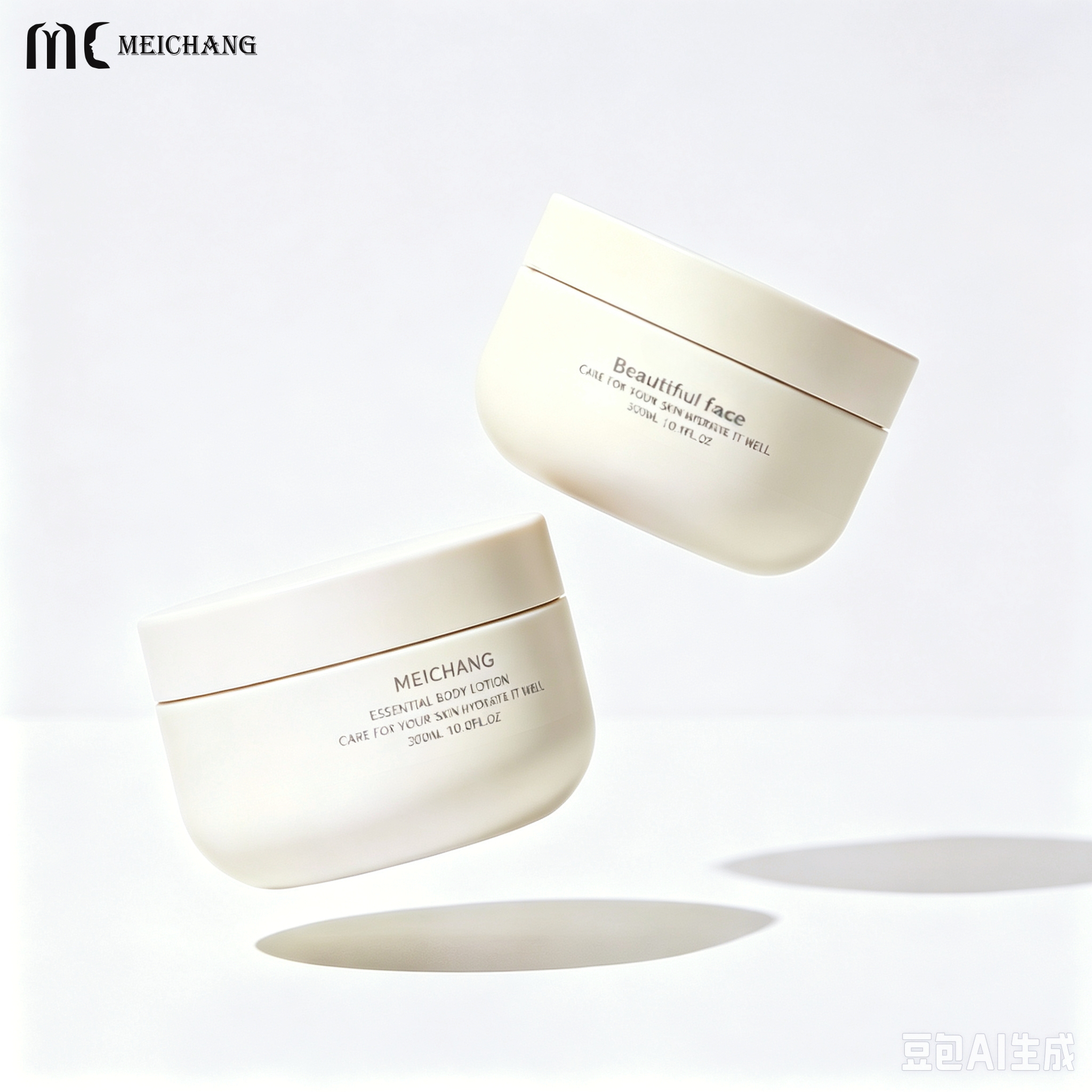 150g / 240g / 300g Custom Logo Refillable Matte Nude Round PP Cream Jar(MC-P-563)