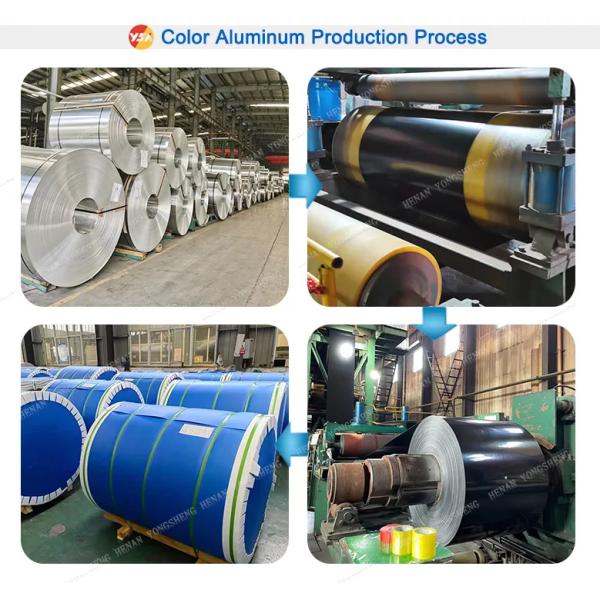 штукатурка 1060 3003 3105 6061 алюминиевая Rolls катушки выбила покрытый цвет