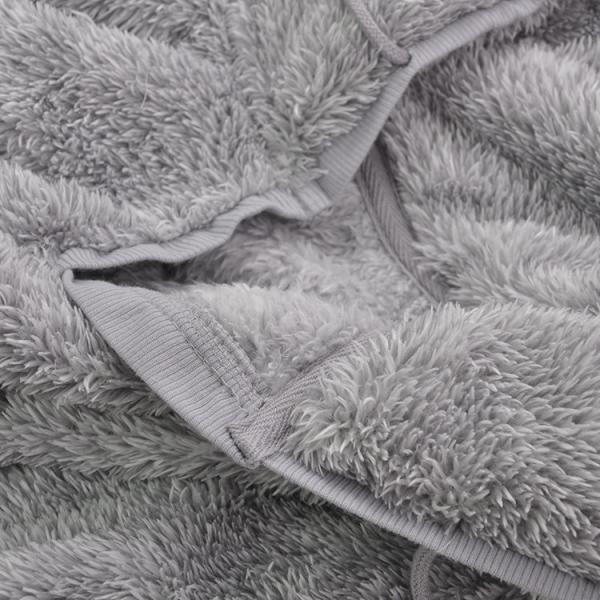 Hooded Fluffy Wearable Blanket Poncho Thick Throw Wrap Blanket