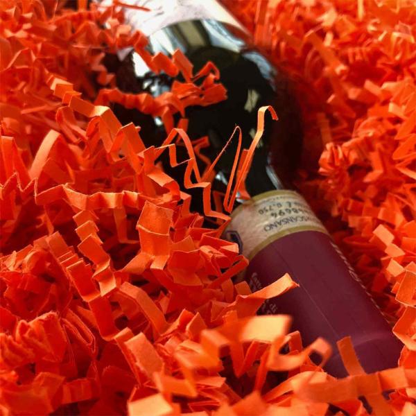 10g / Bag No Smell Glitter Orange Recycled Shredded Paper Crinkle Paper