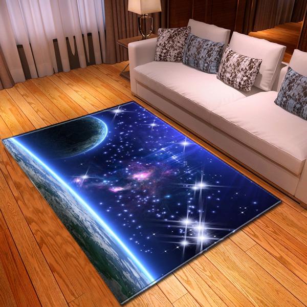 1.2*1.6m Starry Sky New Cartoon Big Carpet Source Wholesale Feather ins Style Bedroom Floor Mats