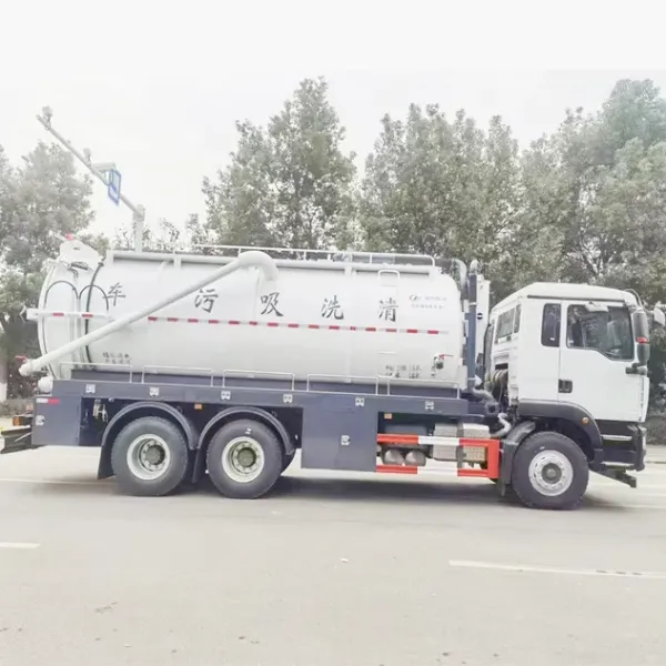 Sitrak 18 Cubic Meter Vacuum Sewage Suction Truck - CE Certified Municipal Vehicle