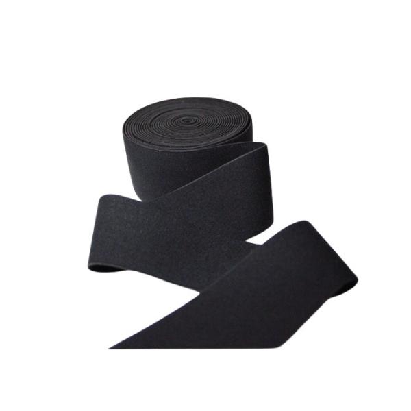 Wide 2 Inch 5cm Black Soft Nylon Elastic Waistband For Underwear