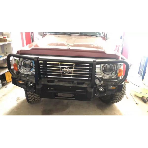 4x4 Nissan Patrol Y60 Front bumper Bull Bar For compatible winch