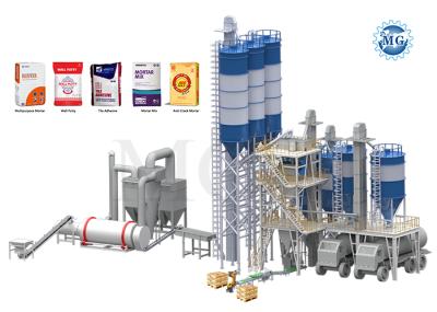 10-50 T/H Tower Type Dry Mortar Plant for Skim Coat and Wall Putty Production