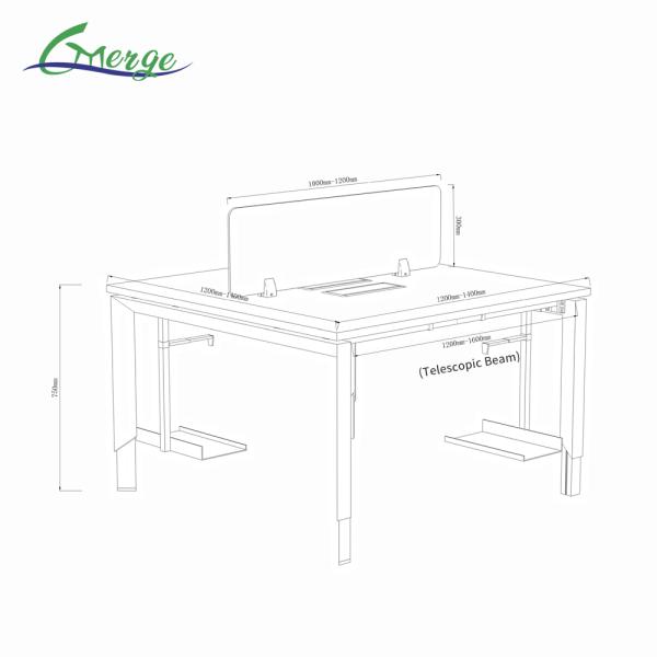 Functional Storage Wood Space Office Workstation of Open for Productivity