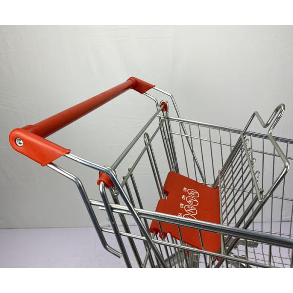 European Style 125L Q195 Steel Supermarket Trolley Cart With Child Seat