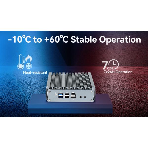DDR5 16 ГБ оперативной памяти N100 мягкий маршрутизатор 4 LAN брандмауэра мини ПК маршрутизатор с Linux для домашнего офиса
