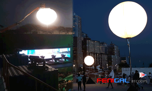 Надувный светодиодный световой шарик мощностью 800 Вт со штативом: мощная наружная реклама