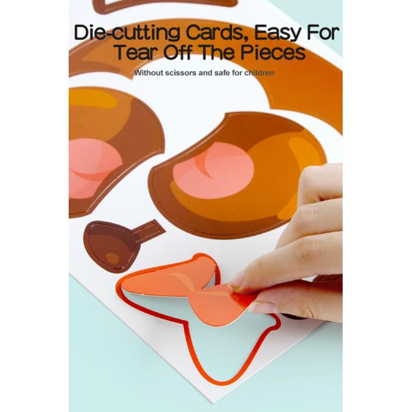 бумажные тарелки животных 3D не токсические для рук Preschoolers на тренировке способности