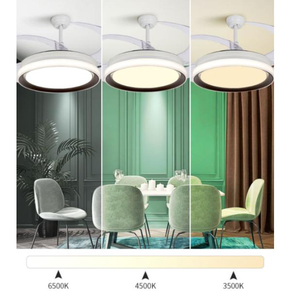 42 люстра приведенная дюймами для света потолочного вентилятора дистанционного управления спальни