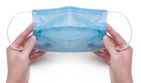 Antibacterial 9.5*17.5cm Disposable Earloop Face Mask Breathable For Adults