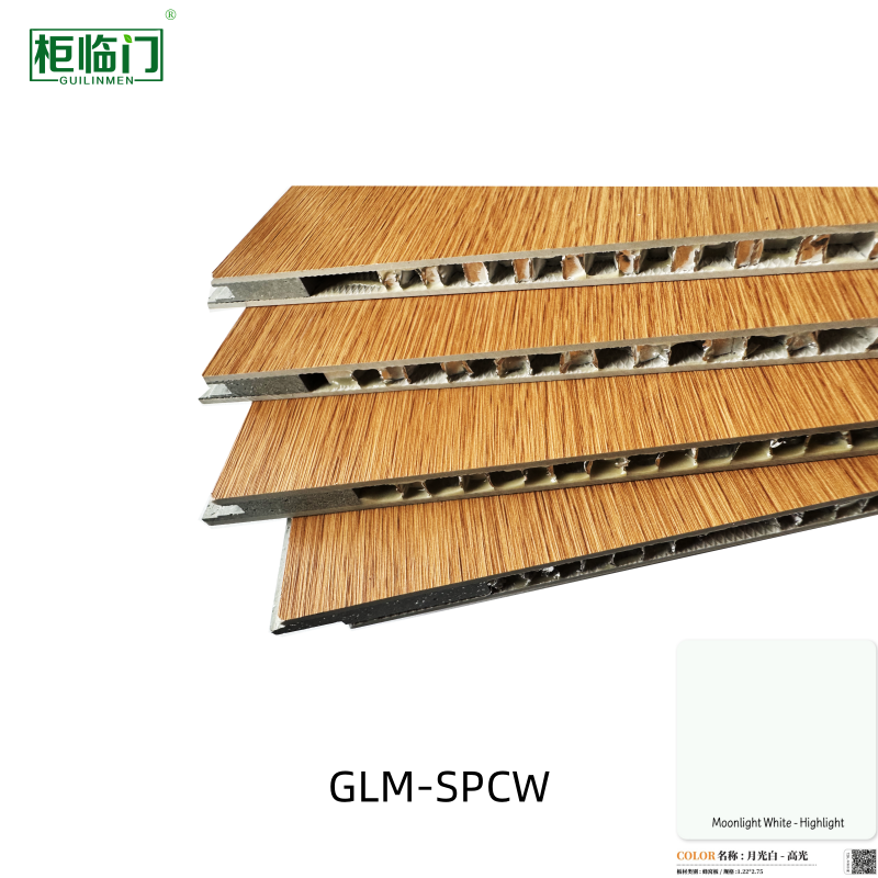 Honeycomb Core SPC Wall Board Eco Friendly Commercial Interior Design Material