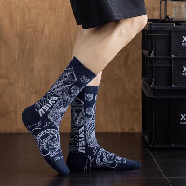 Fashion Cotton Custom Men Socks Street Wear Hip Hop Sport Crew Socks