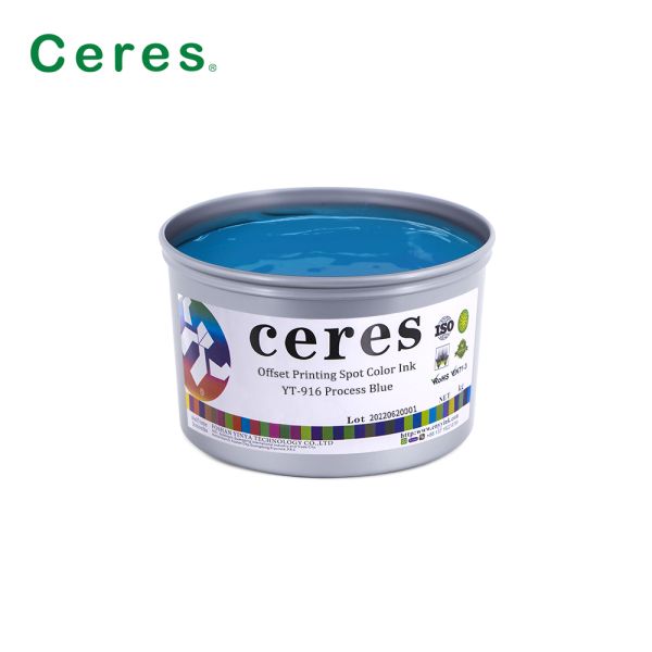 YT-916 Model Process Blue Pantone Offset Printing Ink with EN71-3 RoHS Compliance in 1kg/can Packing