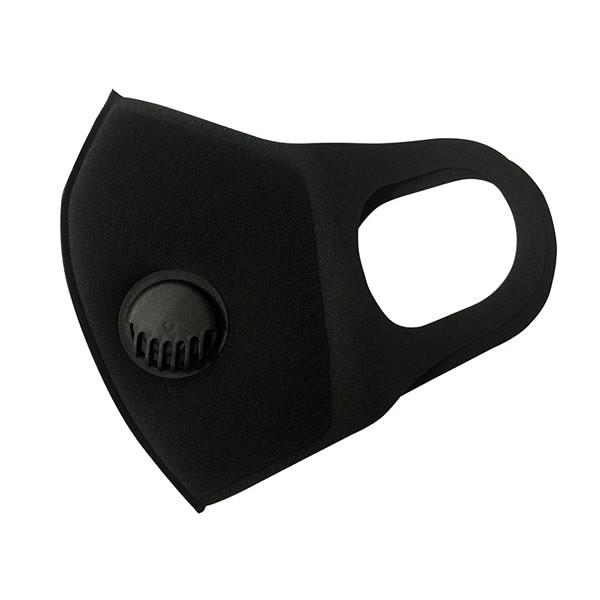Fashion Black Valved Dust Mask  Anti Fog Medical Respirator Mask 170*140mm