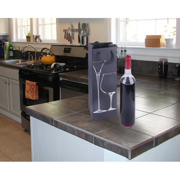 Bolsos personalizados sola botella del regalo del vino para el partido de cena de los cumpleaños de las bodas