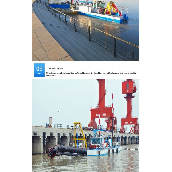Portable 450m³/h Diesel Engine Cutter Suction Dredger for River and Lake Dredging