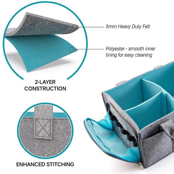 Picnic Equipment Felt Polyester Diaper Caddy Tote Bag