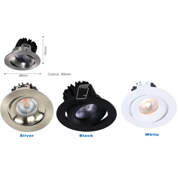 COB Противооблучение светодиодное освещение с углубленным потолком коммерческое освещение помещений 5W-40W